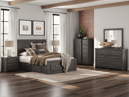 Vonitta Bay  Panel Storage Bed