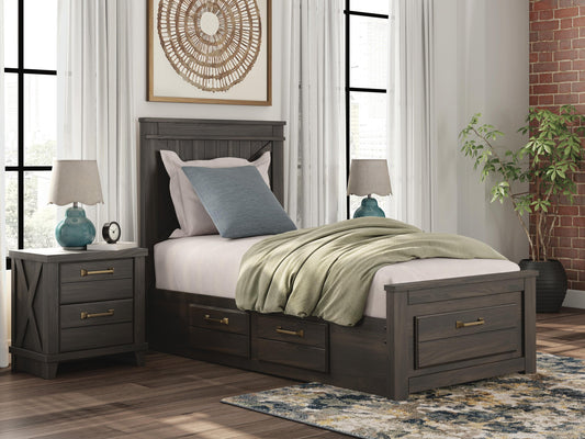 Vonitta Bay  Panel Storage Bed