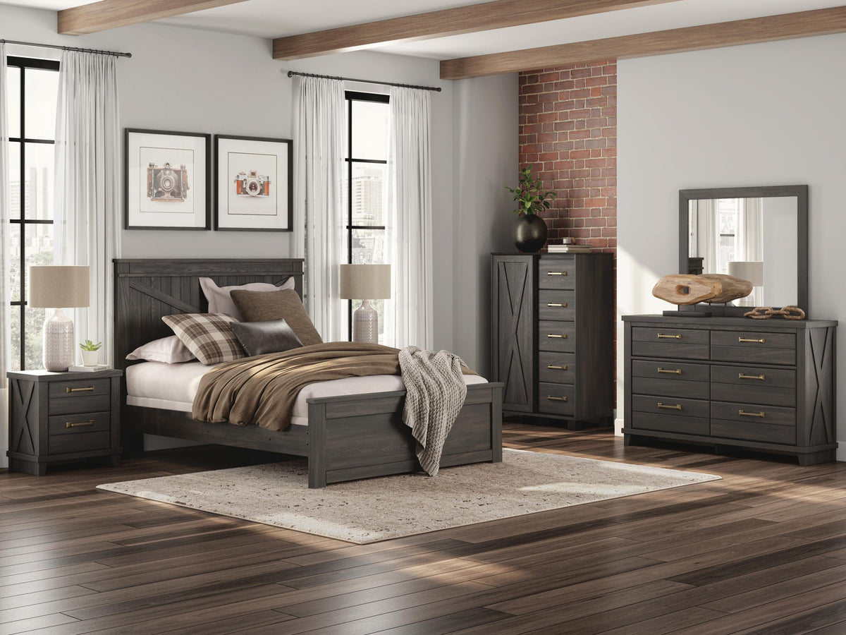 Vonitta Bay  Panel Bed
