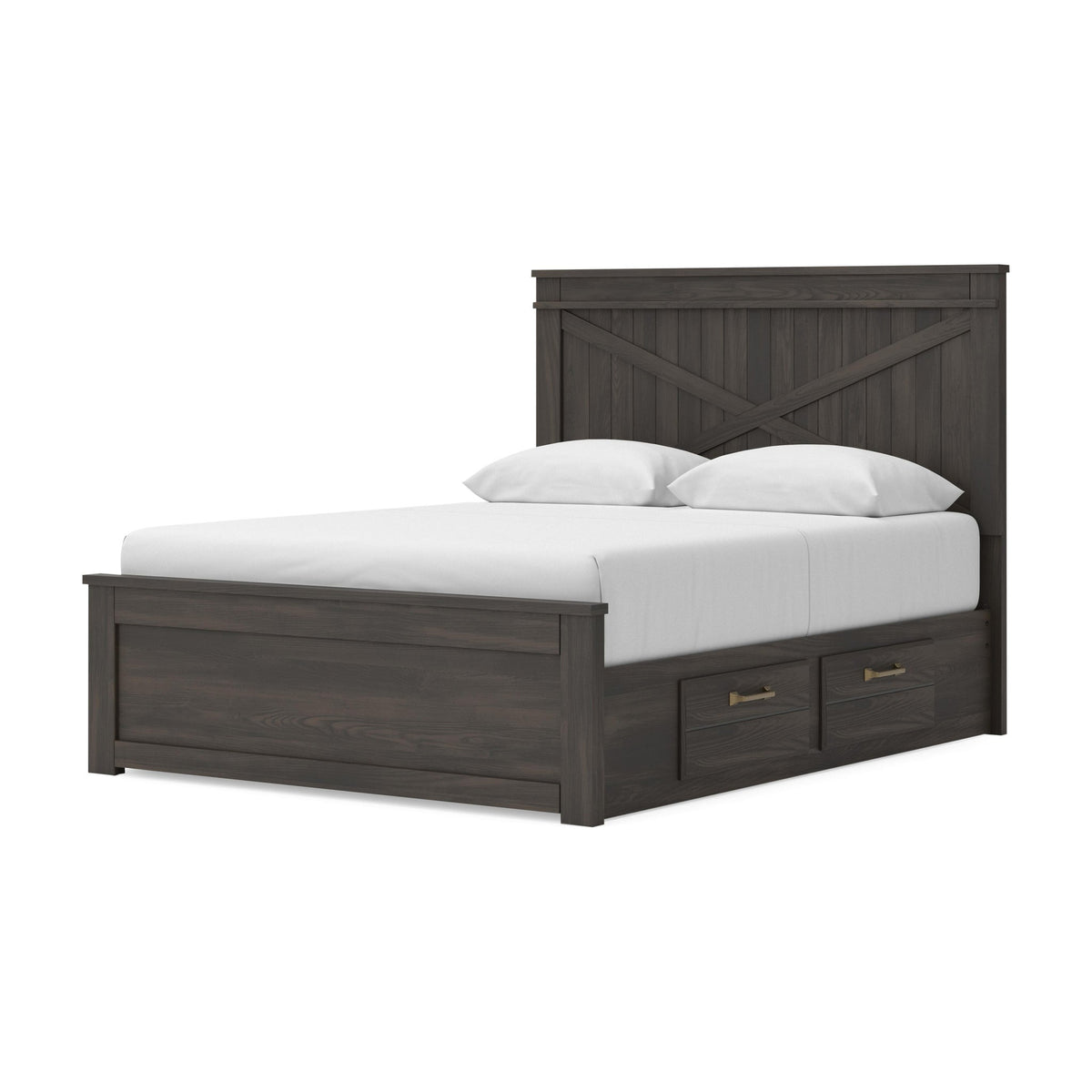 Vonitta Bay  Panel Bed With 2 Sided Storage