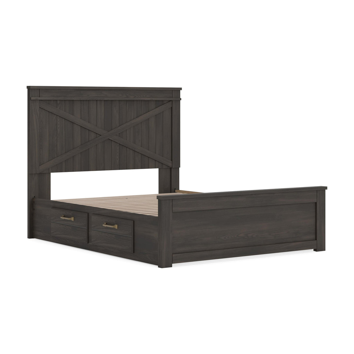 Vonitta Bay  Panel Bed With 2 Sided Storage