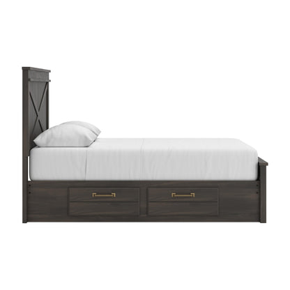 Vonitta Bay  Panel Bed With 2 Sided Storage
