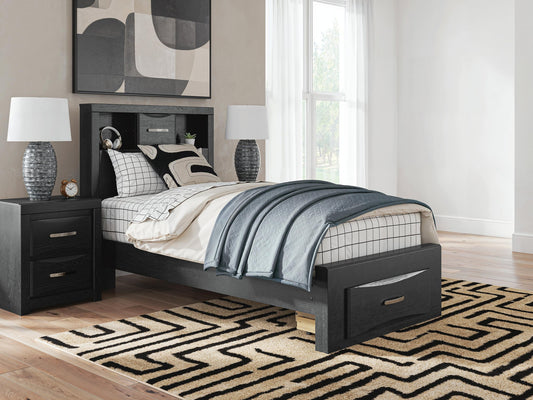 Stabotta  Bookcase Storage Bed